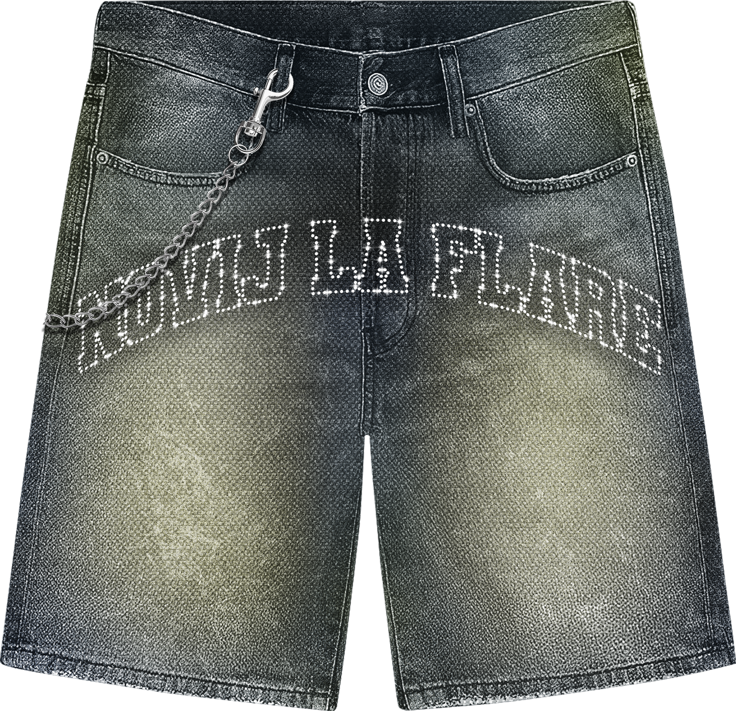 LA FLARE DENIM SHORTS
