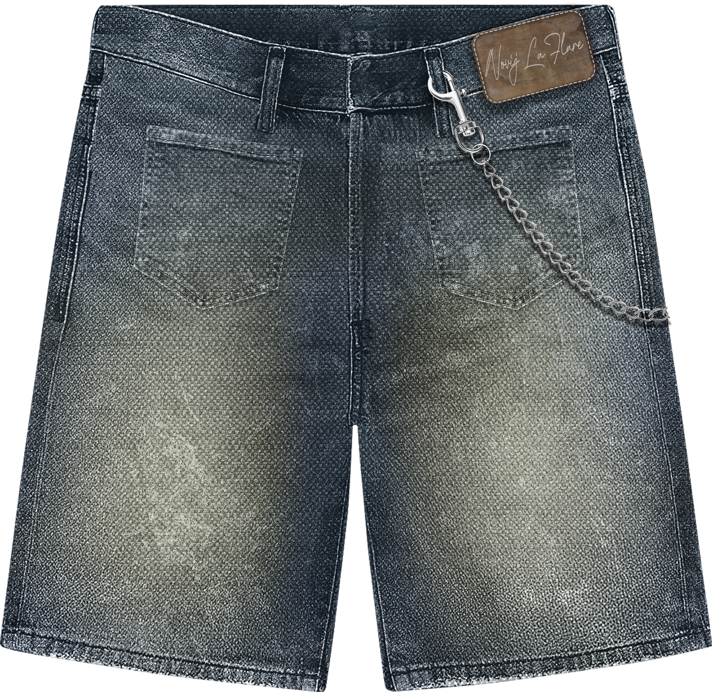 LA FLARE DENIM SHORTS