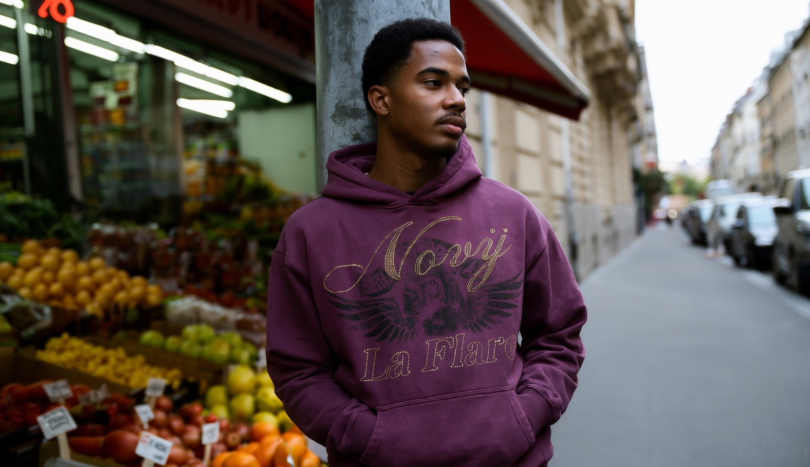 Acid Wash rhinestone hoodie