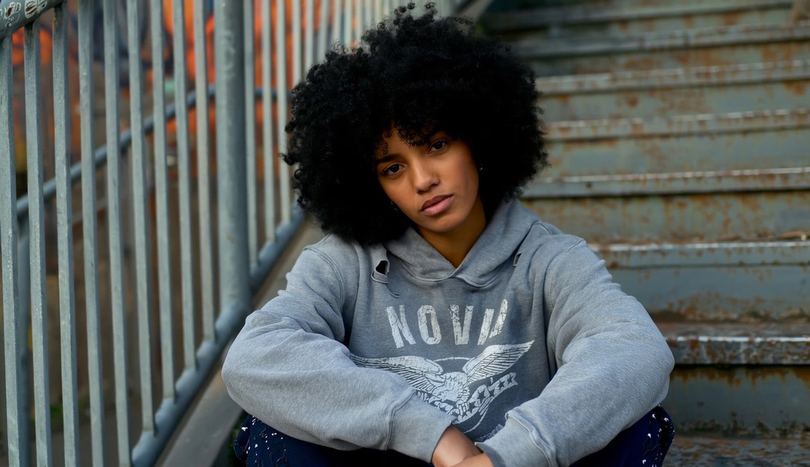 NV Distressed Hoodie