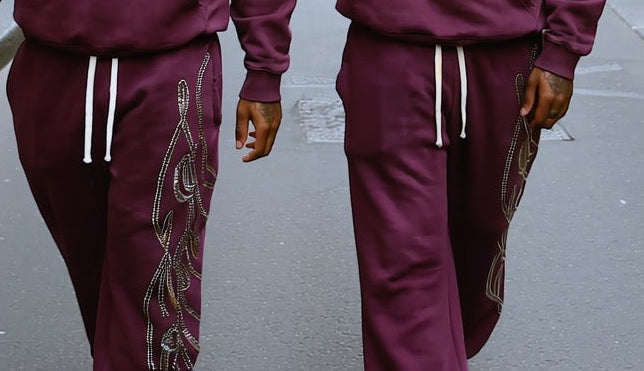 Rhinestone Acid wash sweats