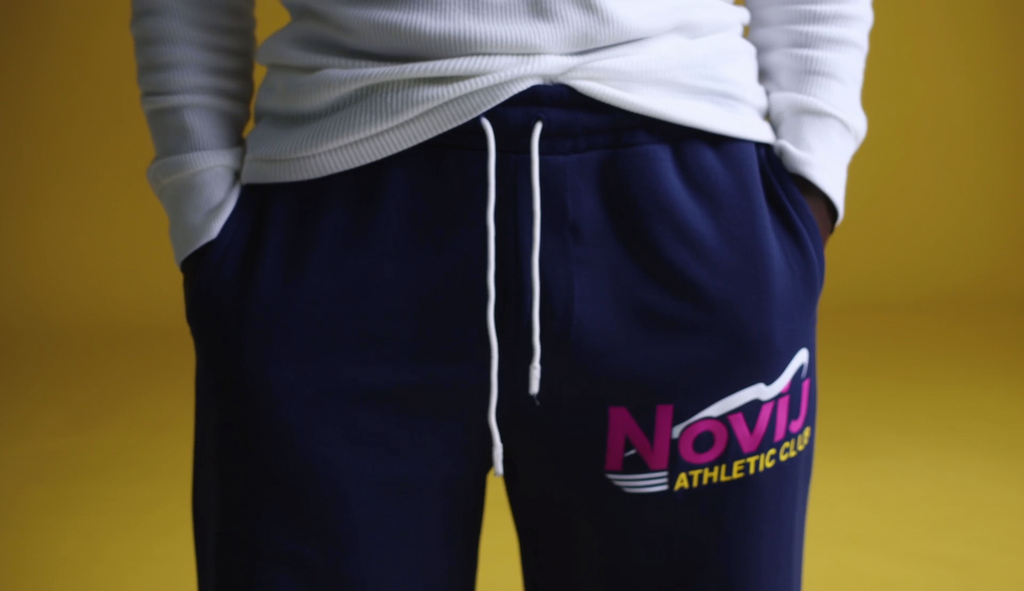 Navy athletic club sweats