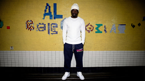 Navy athletic club sweats