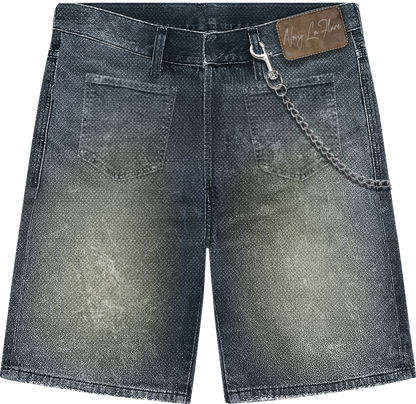 LA FLARE DENIM SHORTS